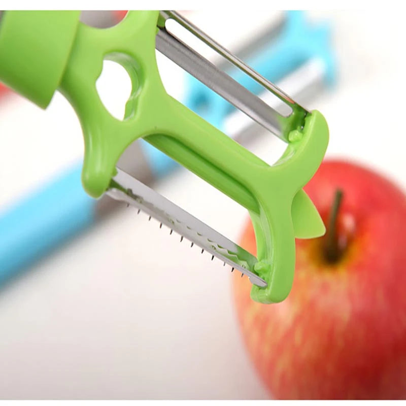 Thresher Vegetable Peeler, Multifunctional Stainless Steel Peeler, Vegetable Fruit Slicer Cutter, 2 In 1 Vegetable Peeler, Creative Head Vegetable Peeler Cutter, Multifunction Peeler Slice, Home Kitchen Tool Thresher Vegetable Peeler, Multifunctional Stainless Steel Peeler, Vegetable Fruit Slicer Cutter, 2 In 1 Vegetable Peeler, Creative Head Vegetable Peeler Cutter, Multifunction Peeler Slice, Home Kitchen Tool